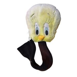 Vintage Looney Tunes Tweety Bird Yellow Plush Golf Club Head Cover